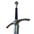 3.png Fichier STL GANDALF GLAMDRING SWORD - LE HOBBIT・Plan à imprimer en 3D à télécharger