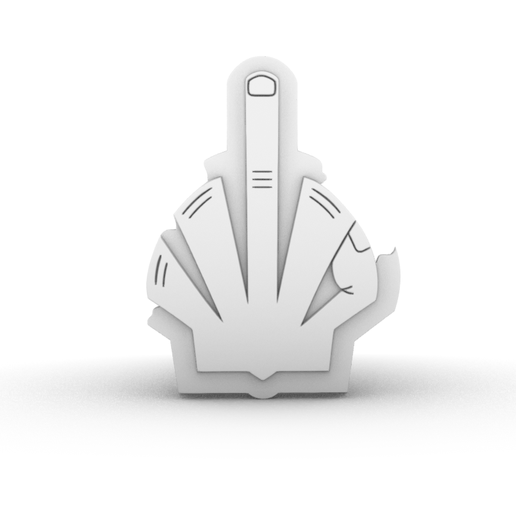 High-beam friendly decal, creative car sticker, creative 3D accessory.