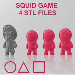 boss_and_soldiers.png Descargar archivo STL Guards - SQUID GAME 4 stl • Plan imprimible en 3D, Chamunizu
