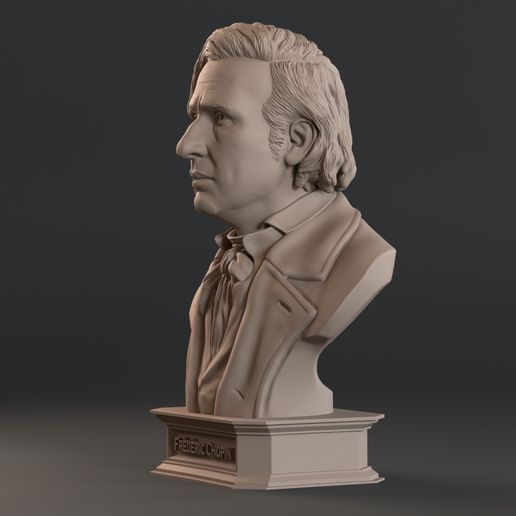 011.jpg Frédéric Chopin Bust Sculpture