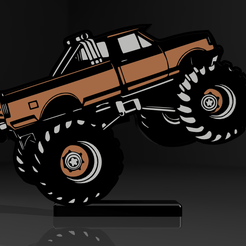 3.png Archivo STL Lámpara Monster Truck v2・Objeto imprimible en 3D para descargar, tweety35