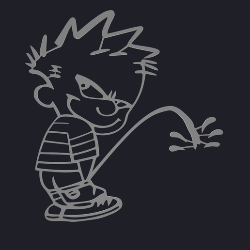 calvin pees 3D MODEL
