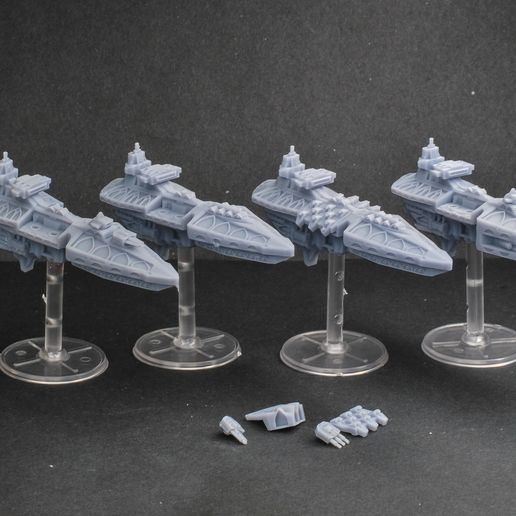 STL file Battlefleet Gothic Style Chaos Fleet - Dante Fleet Pack・3D ...