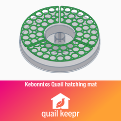 kebonnix-quail-hatching-mat-promo.png Kebonnixs Quail hatching mat. Prevent splayed leg quail chink injuries