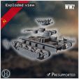 11-eclate.jpg T-35A M1934 (with damage combat) - Soviet army WW2 Second World East front Ostfront RPG Mini Hobby