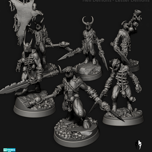 🐾 Hell Beasts - Lesser Demons・ 3D File for ・Cults