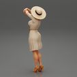 Girl-0003.jpg Elegant Woman Modern Style Fashion Posing in Hat 3D print model