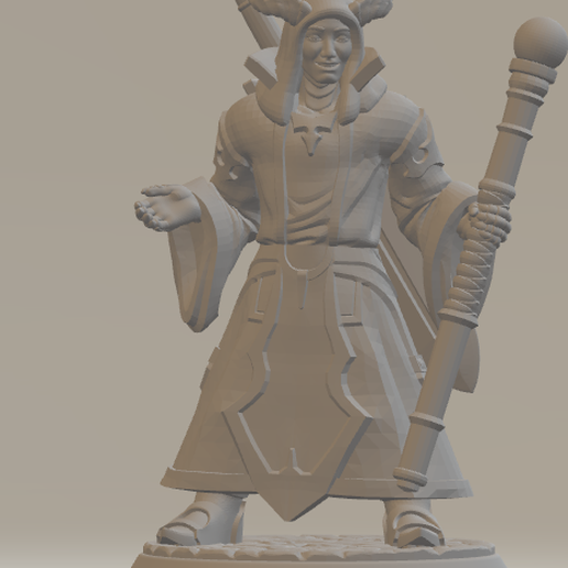 Download STL file Duongens & Dragons - Miniature Tiefling Mage ...