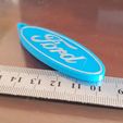 ford2.jpg Ford Logo and keyring 2 Colours single extruder