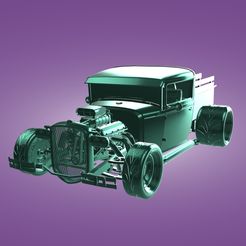 Screenshot-2023-06-07-14-19-46.jpg Archivo STL Ford Modelo A Pickup Hot Rod・Modelo de impresión 3D para descargar