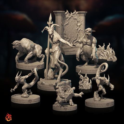 👹 Paquete Lesser Demons・Archivo 3D para Impresión 3D・Cults