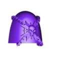 Shields_and_PadsCube_242.stl Templar Shoulder Armour PT2- the Sequel