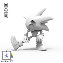 Free STL file Sonic EXE 🗝️・Template to download and 3D print・Cults
