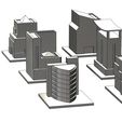 B1TO7-04.JPG Miniature modern buildings 3d print models