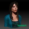 Scream4bust.jpg Neve Campbell Scream 1 2 3 4 bust collection