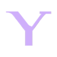 Y.stl Letters and Numbers RESIDENT EVIL | Logo