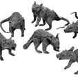 Dire-Rats-Simple-Mystic-Pigeon-Gaming.jpg dnd Giant Dire Rats and Rat Swarms (resin miniatures)
