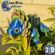 0001.png LUNA PETS - Sunflowern - Articulated tiny Dragon, print in place, no supports