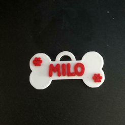 EtiquetaPerro.jpeg STL-Datei Haustier-Schild kostenlos・Design für 3D-Drucker zum herunterladen