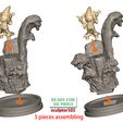 Fantasia-Mickey-Mouse-the-Sorcerer-Wave-and-Spout-10.jpg 3D-Datei Fanart Fantasia Mickey Mouse der Zauberer Rock und Spout・3D-druckbares Modell zum Herunterladen