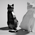 lpcats4.png Low Poly Cat (No Supports!) (Private Use)