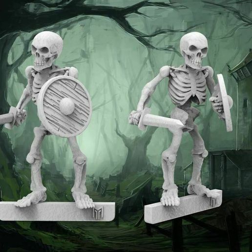 Capture.JPG Skeleton Warrior - 28mm wargames fantasy miniature V2 Redux