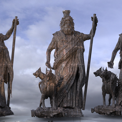 apollo-new-3.4351.png Archivo OBJ Estatua de Dios griego con perro de 3 cabezas 4・Diseño imprimible en 3D para descargar, aramar