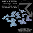 HEXTECH-Terrain-Tiles-Heavy-and-Light-Forest-Tiles.png HEXTECH - Terrain Tiles - Forests, Flora, and Crystals (Battletech Compatible Hex Terrain)