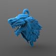 Got keychain .2.jpg STL file Game of thrones Stark keychain・3D printer model to download