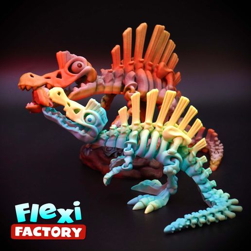 Dan-Sopala-Flexi-Factory-Spinosaurus_7.jpg Flexi Factory Print-in-Place Skeleton Spinosaurus Dinosaur