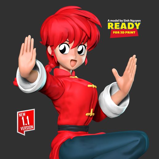 👧 Ranma・ 3D File for ・Cults