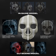 Detials.png MW2/Warzone Ghost Mask STL 3D Print