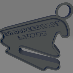 Eurospeedway-Lausitz.png STL file Eurospeedway Lausitz keychain・3D printing model to download