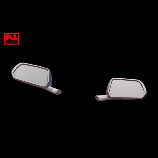 Ford Mustang GT4 side mirrors 3D model