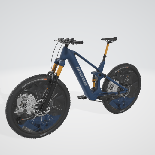 Simple Bike 1 - Prop for models, or dioramas 3D model