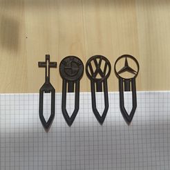 3d.jpg Bookmarks and paper clips 4 variants