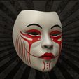 2.jpg Geisha Mask Anime Mask 3D print model