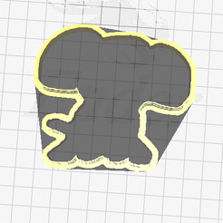 elephant.png STL file elephant cookie cutter・3D printable model to download
