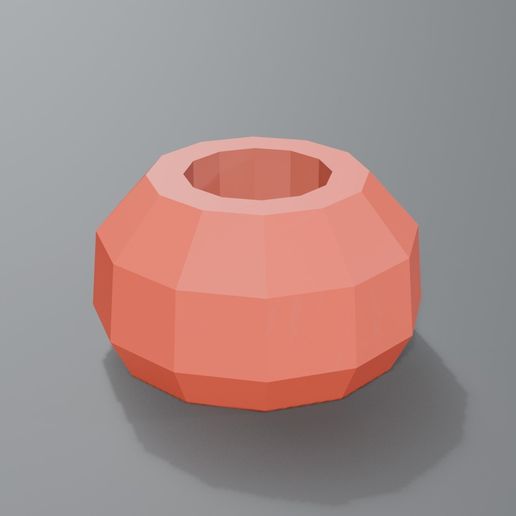 Geometric Faceted Tealight Holder - 3D Print STL