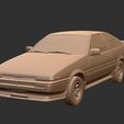 toyota-corolla-ae86-trueno-3d.jpg Toyota Corolla AE86 Sprinter Trueno - JDM Drift Legend - High-Detail 3D Printable