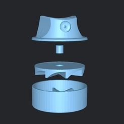 Captura-de-Pantalla-2023-07-25-a-las-9.52.30.jpg STL file GRINDER SPRAY CAN CAP GRINDERKING CUT AND KEYED 67X67X51 MM PRINTING WITHOUT HOLDERS・3D print object to download