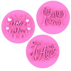 Stamps-.64.jpg Valentine's Day cookie stamps pack x 3