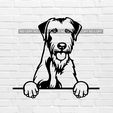 murbrique.jpg wall decoration Irish Greyhound dog