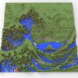 The_Great_Wave_off_Kanagawa_02.jpg Minecraft 3DPrinting Art Tile - The Great Wave Off Kanagawa -