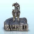 92.jpg Orc lord in armor on wolf 12 - Troll Warhammer resin Age of Sigmar Figures 28mm 32mm 15mm