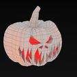 Pumpkin-wireframe_1920x0000.png Halloween Pumpkin Low-poly 3D model