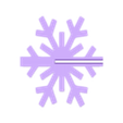 Snowflake-1.stl 3-Peice Snowflake Ornament Assembly