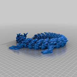 poison_dragon_.png Free STL file ARTICULATED poison DRAGON・3D printing idea to download