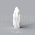 C_3_Renders_1.png Niedwica Vase C_3 | 3D printing vase | 3D model | STL files | Home decor | 3D vases | Modern vases | Floor vase | 3D printing | vase mode | STL
