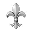 lys-V02-00.JPG Heraldic lily relief for woodworking and plaster moldings 3D print model